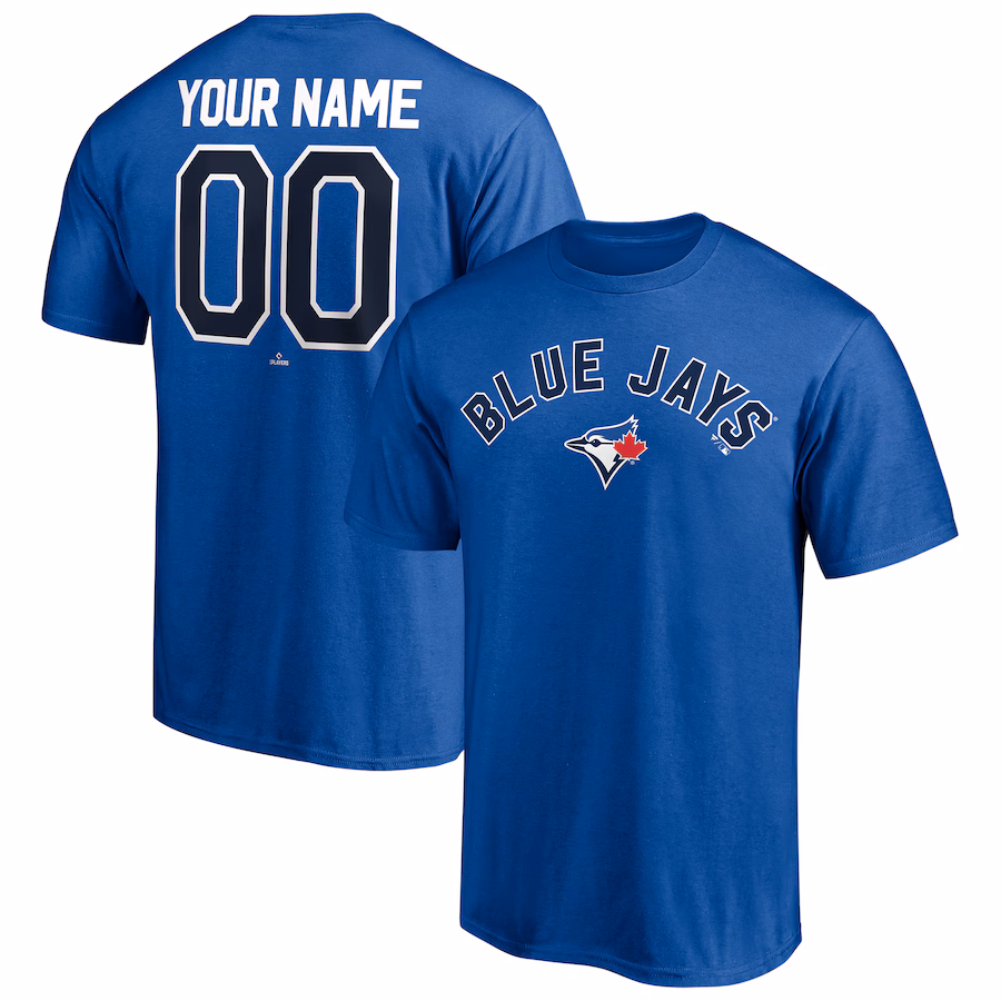 Men's Toronto Blue Jays Royal Personalized Team Winning Streak Name & Number T-Shirt - Ujersey Shop