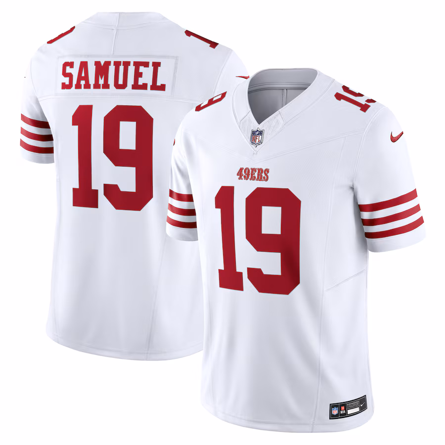 Men's San Francisco 49ers Deebo Samuel Nike White Vapor F.U.S.E. Limited Jersey - Ujersey Shop