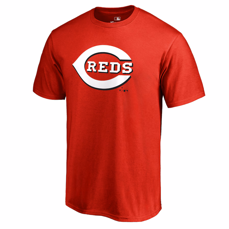 Men's Cincinnati Reds Red Team Wordmark T-Shirt - Ujersey Shop