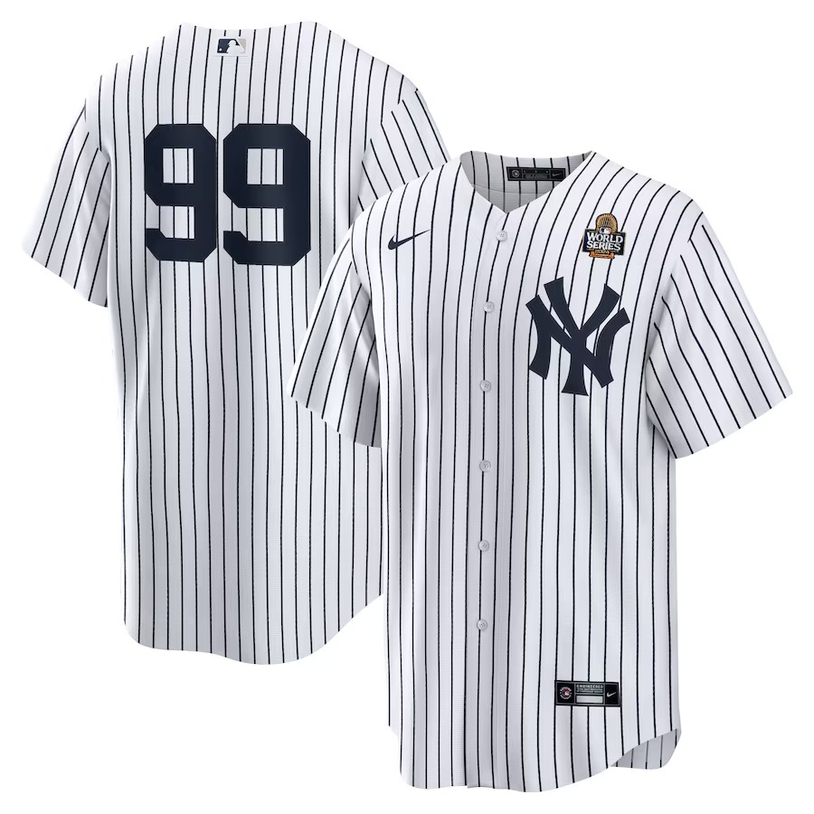 Men's New York Yankees Aaron Judge Nike White 2024 World Series Home Replica Player Jersey - Ujersey Shop