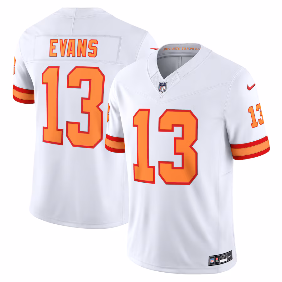 Men's '76 Tampa Bay Buccaneers Mike Evans Nike White Vapor F.U.S.E. Player Limited Jersey - Ujersey Shop