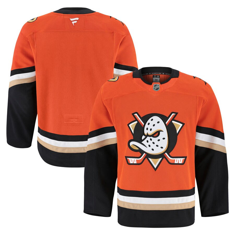 Men's Anaheim Ducks Fanatics Orange Home Authentic Pro Jersey - Ujersey Shop