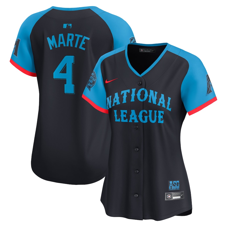 Women's National League Ketel Marte Nike Navy 2024 MLB All-Star Game Limited Player Jersey - Ujersey Shop