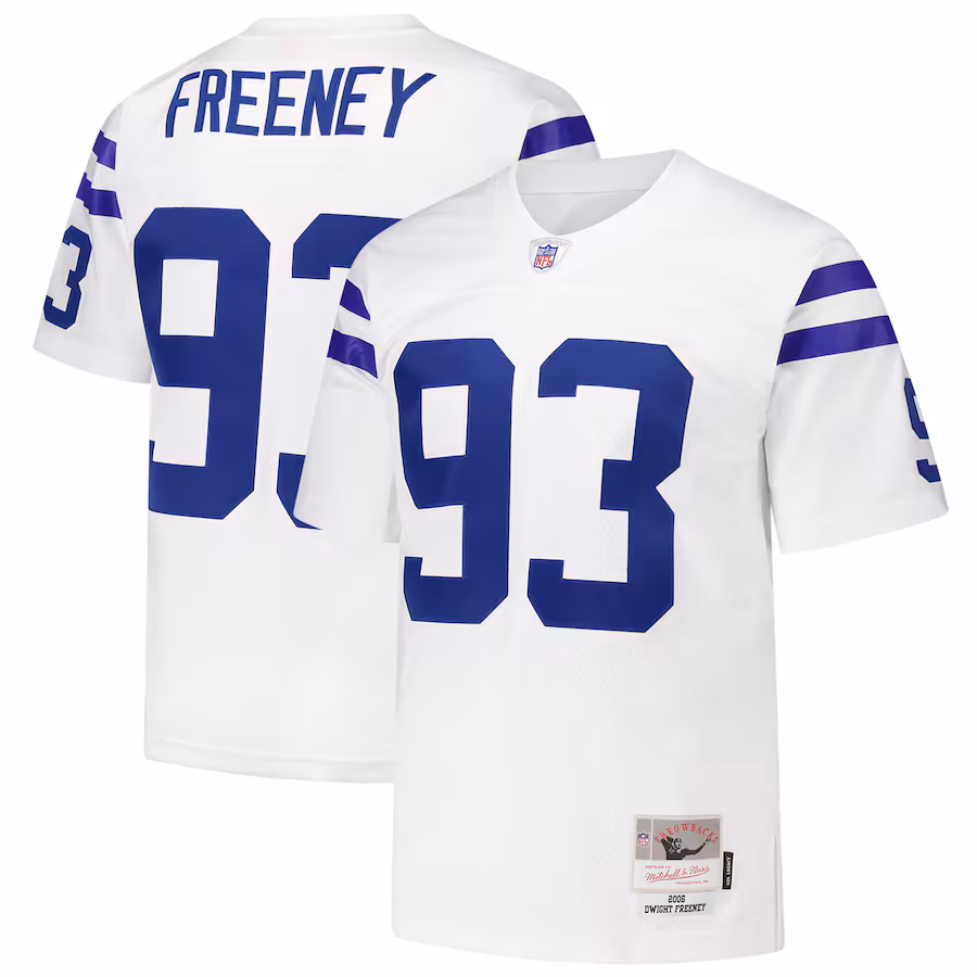 Men's Indianapolis Colts Dwight Freeney Mitchell & Ness White 2006 Legacy Replica Jersey - Ujersey Shop