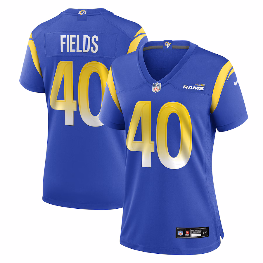 Women's Los Angeles Rams Tony Fields Nike Royal Team Game Jersey - Ujersey Shop