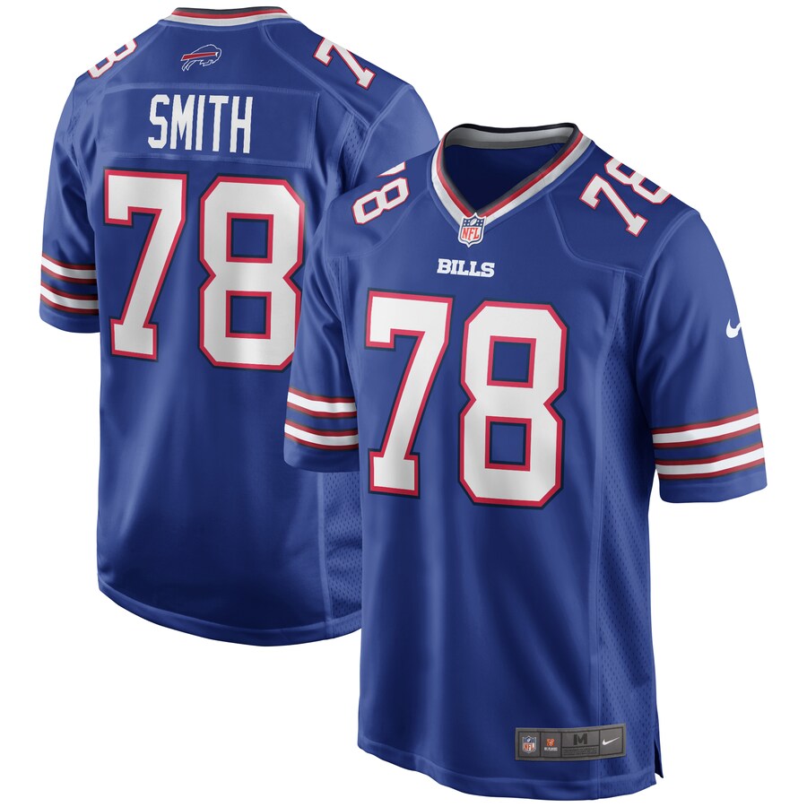 Men's Buffalo Bills Bruce Smith Nike Royal Game Retired Player Jersey - Ujersey Shop