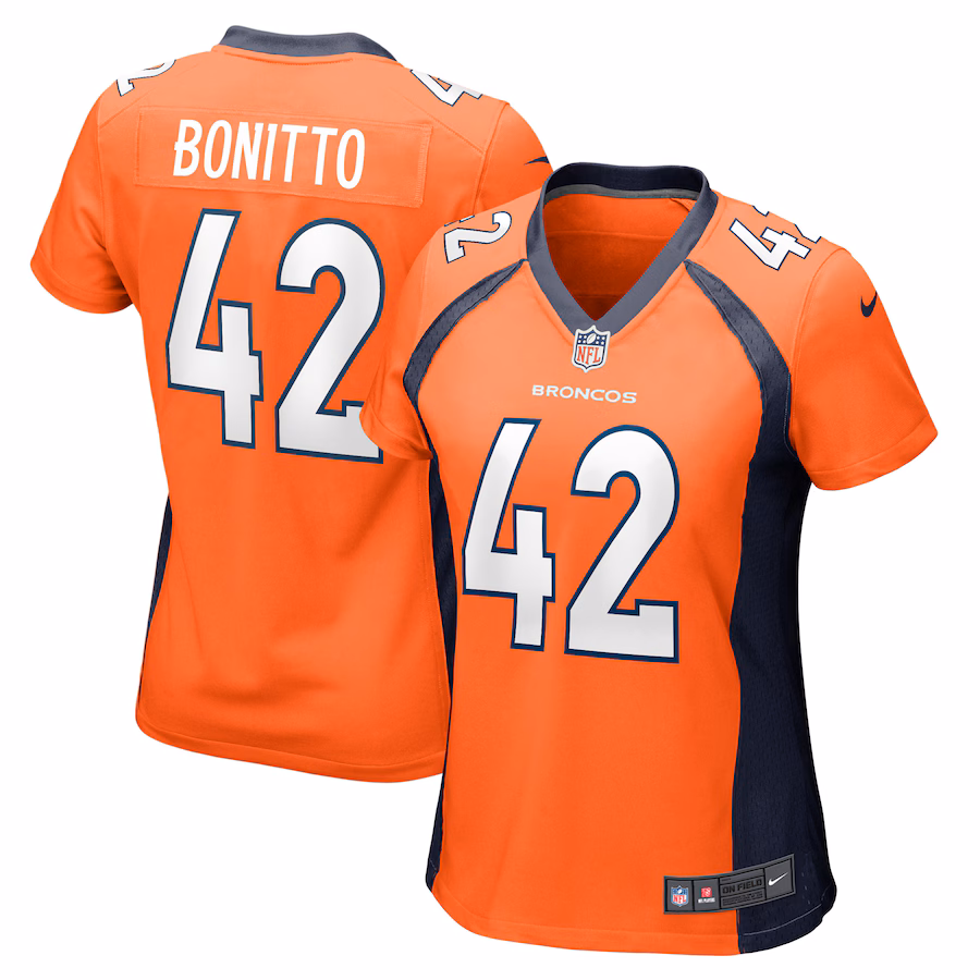 Women's Denver Broncos Nik Bonitto Nike Orange Game Player Jersey - Ujersey Shop