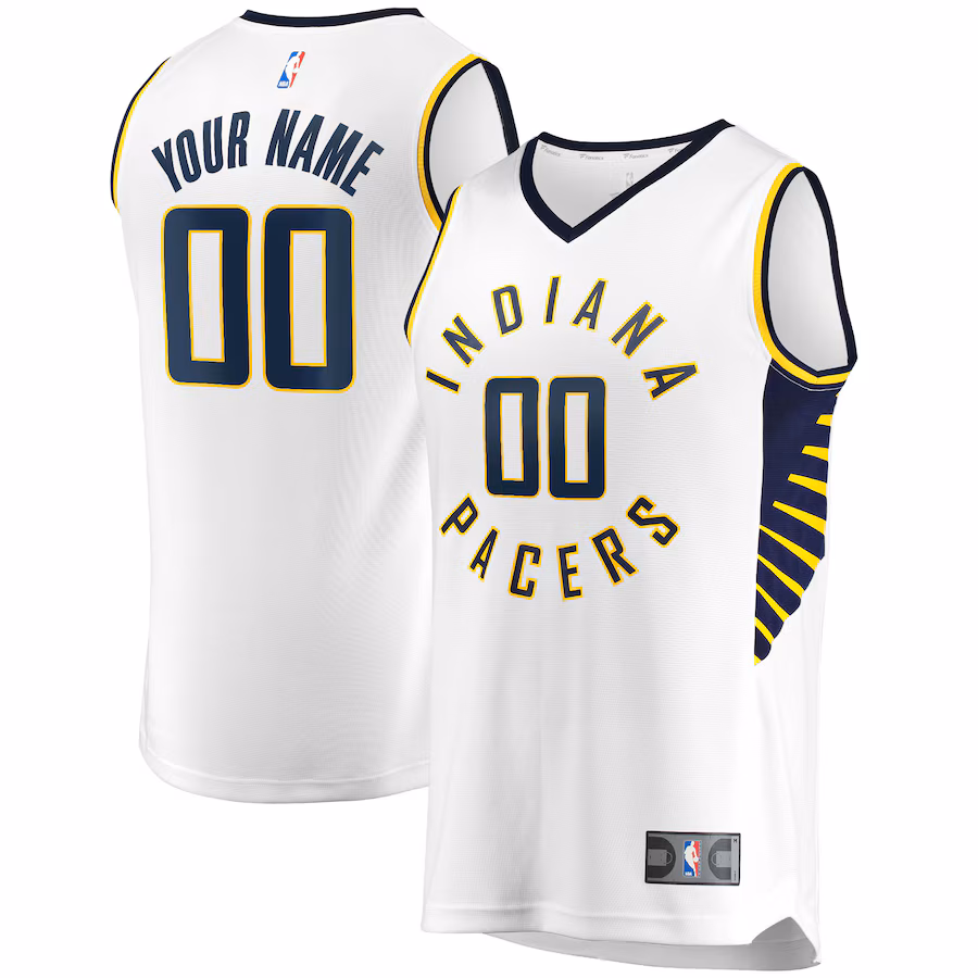 Youth Indiana Pacers Fanatics White Fast Break Custom Replica Jersey - Association Edition - Ujersey Shop