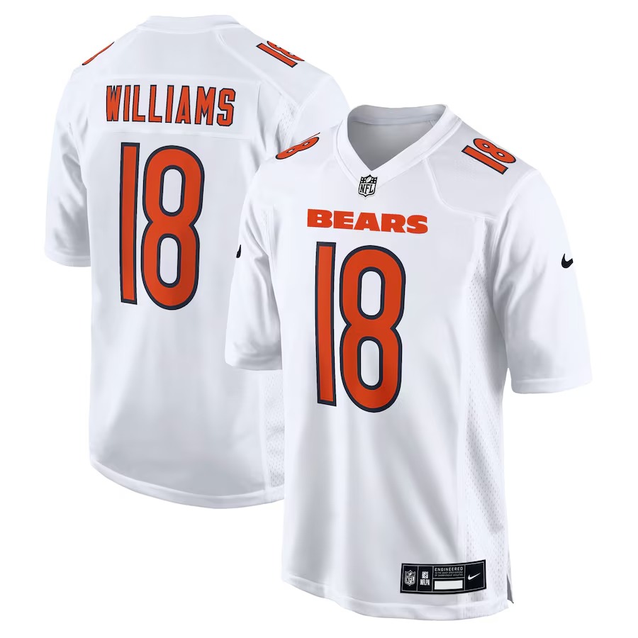 Men's Chicago Bears Caleb Williams Nike Tundra White Fashion Jersey - Ujersey Shop