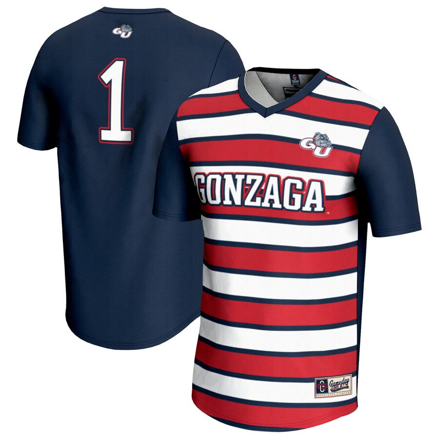 Unisex GameDay Greats #1 Navy Gonzaga Bulldogs Lightweight Soccer Fashion Jersey - Ujersey Shop