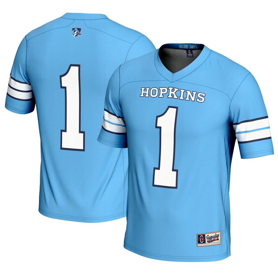 Youth GameDay Greats #1 Light Blue Johns Hopkins Blue Jays Lightweight Lacrosse Jersey - Ujersey Shop