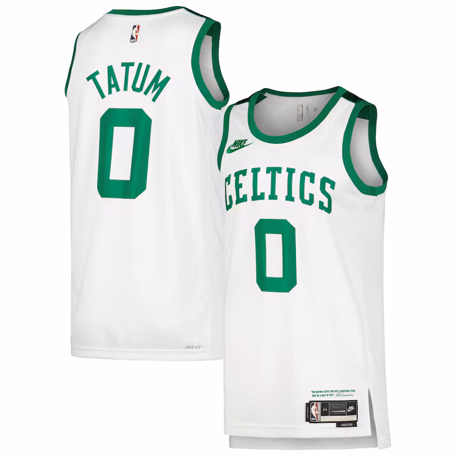 Men's Boston Celtics Jayson Tatum Nike White Swingman Player Jersey - Classic Edition - Ujersey Shop