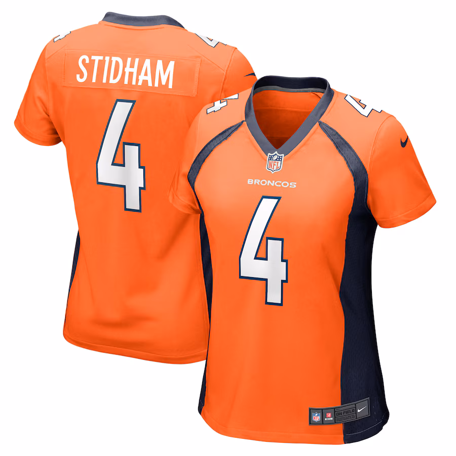 Women's Denver Broncos Jarrett Stidham Nike Orange Game Player Jersey - Ujersey Shop