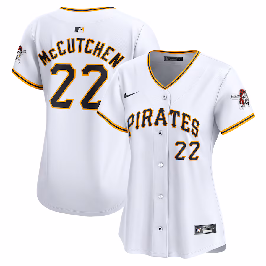 Women's Pittsburgh Pirates Andrew McCutchen Nike White Home Limited Player Jersey - Ujersey Shop