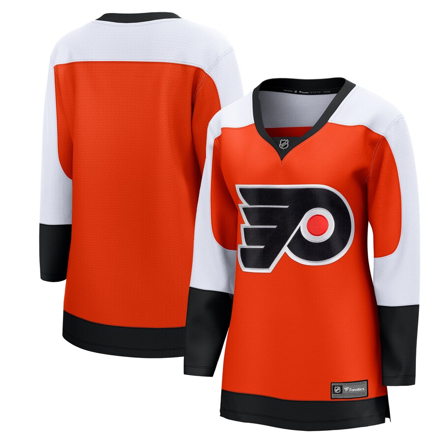 Women's Philadelphia Flyers Fanatics Branded Burnt Orange Home Premier Breakaway Jersey - Ujersey Shop