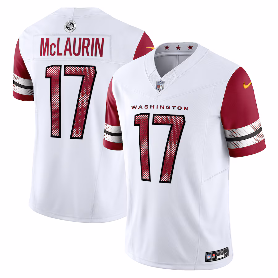 Men's Washington Commanders Terry McLaurin Nike White Vapor F.U.S.E. Limited Jersey - Ujersey Shop