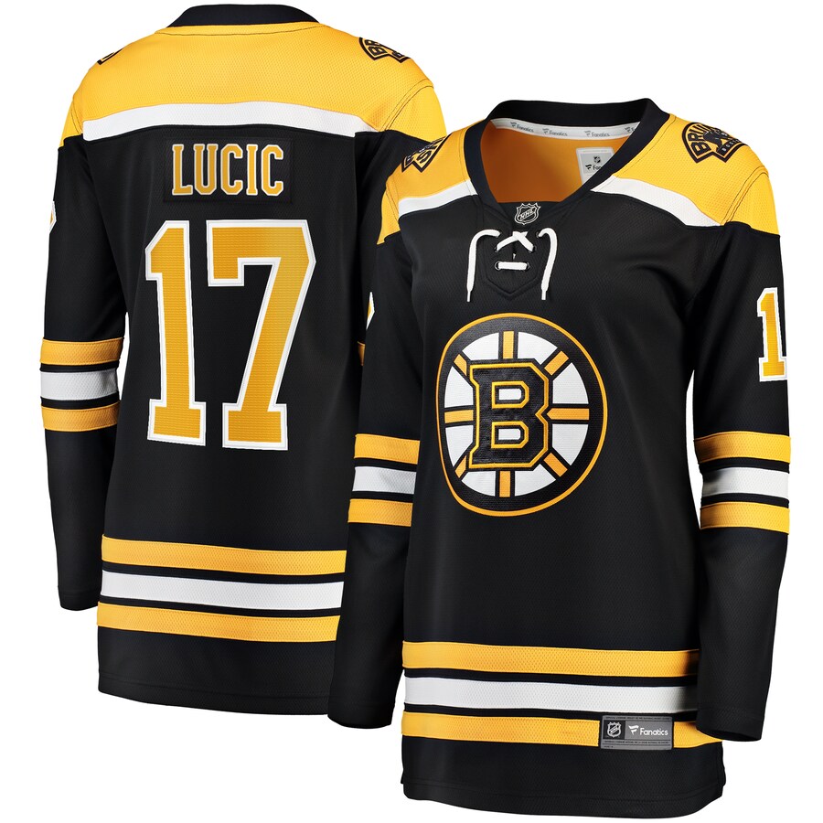 Women's Boston Bruins Milan Lucic Fanatics Branded Black Home Breakaway Player Jersey - Ujersey Shop
