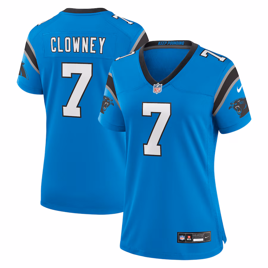 Women's Carolina Panthers Jadeveon Clowney Nike  Blue Alternate  Game Jersey - Ujersey Shop