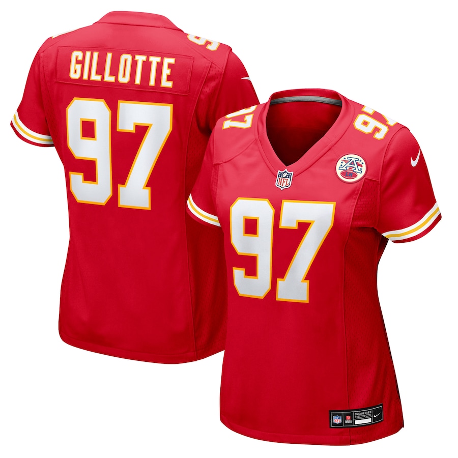 Women's Kansas City Chiefs Ashton Gillotte Nike Red Team Game Jersey - Ujersey Shop