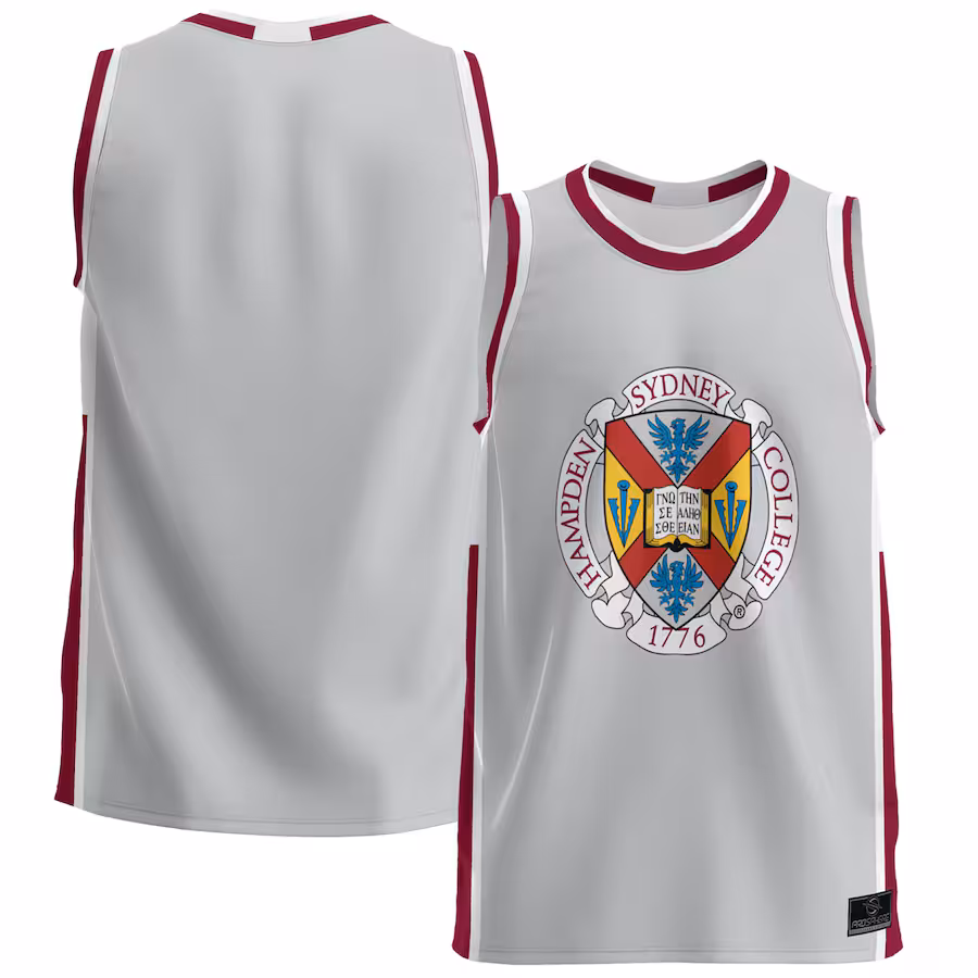 Men's ProSphere Gray Hampden-Sydney College Tigers  Basketball Jersey - Ujersey Shop