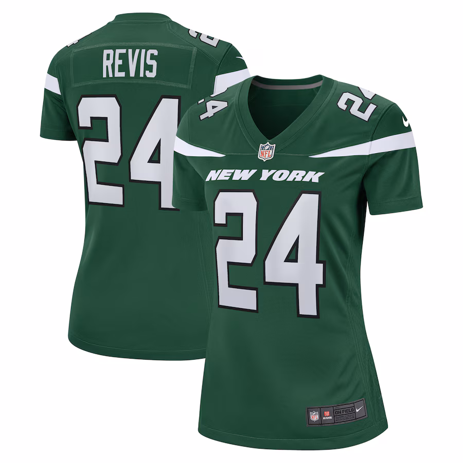 Women's New York Jets Darrelle Revis Nike Gotham Green Retired Player Game Jersey - Ujersey Shop