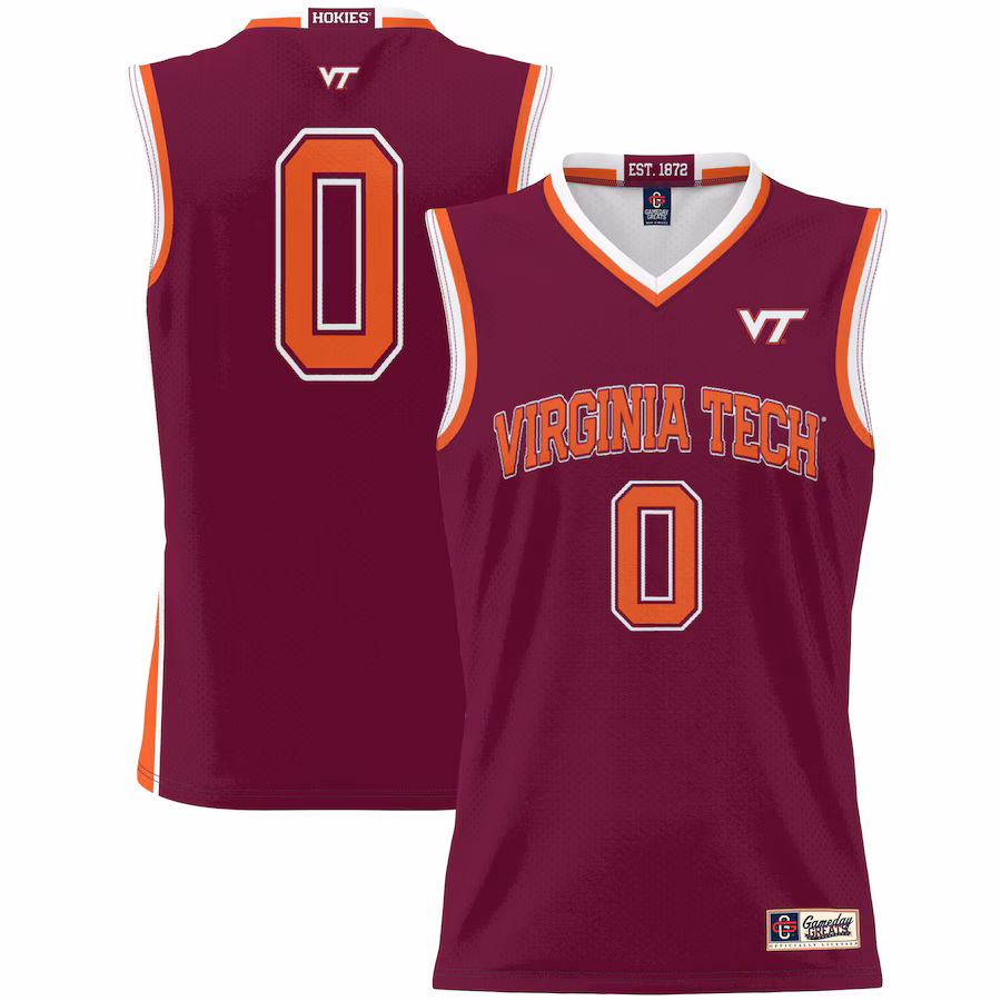 #0 Virginia Tech Hokies GameDay Greats Youth Lightweight Basketball Jersey - Maroon - Ujersey Shop