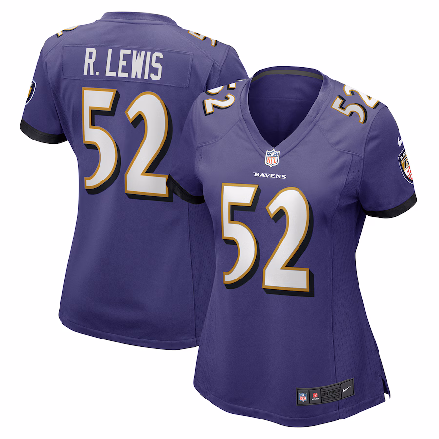 Women's Baltimore Ravens Ray Lewis Nike Purple Retired Player Jersey - Ujersey Shop