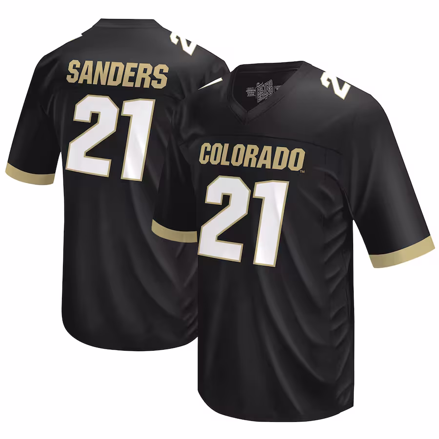 Shilo Sanders Colorado Buffaloes Original Retro Brand  NIL Football Player Jersey – Black - Ujersey Shop