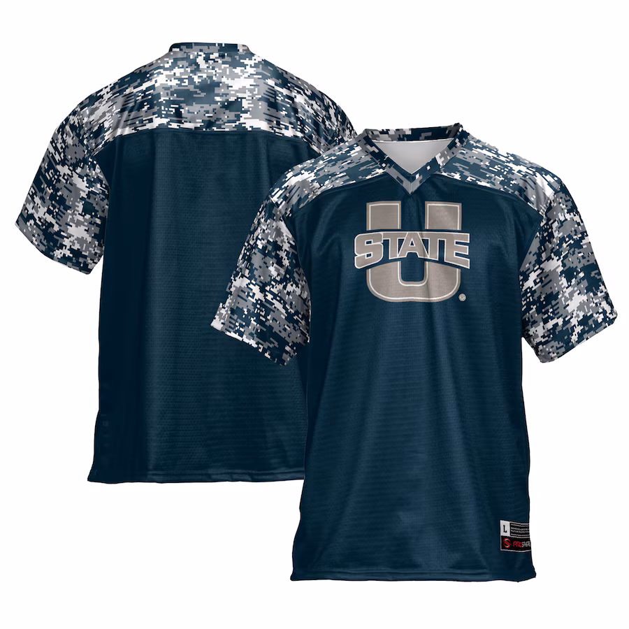 Men's GameDay Greats Navy Utah State Aggies Football Jersey - Ujersey Shop