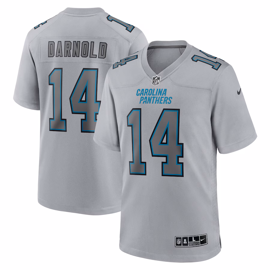 Men's Carolina Panthers Sam Darnold Nike Gray Atmosphere Fashion Game Jersey - Ujersey Shop