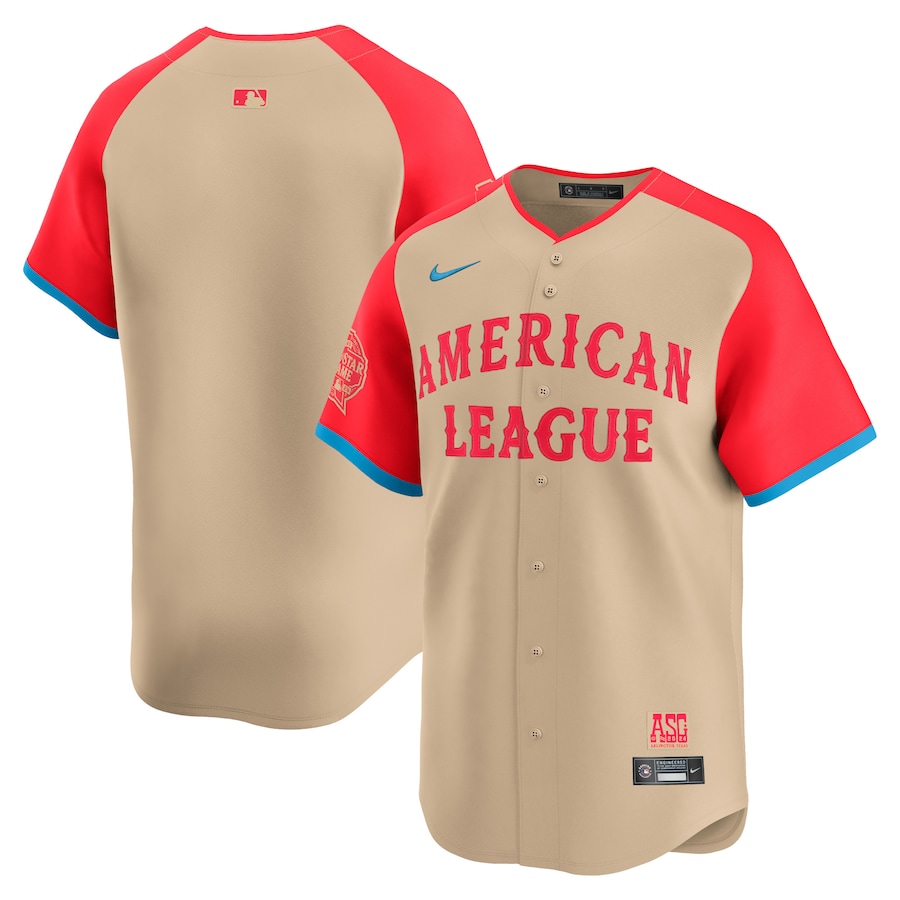 Men's American League Nike Cream 2024 MLB All-Star Game Limited Jersey - Ujersey Shop