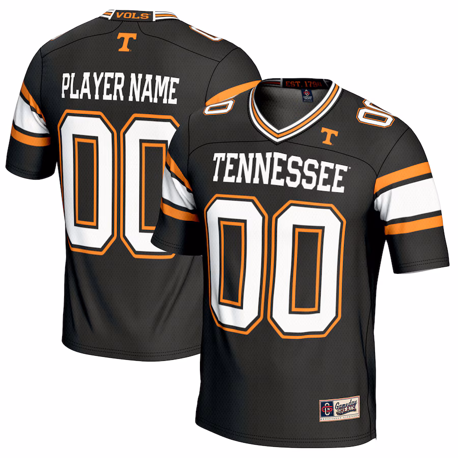 Tennessee Volunteers GameDay Greats NIL Pick-A-Player Football Jersey - Black - Ujersey Shop