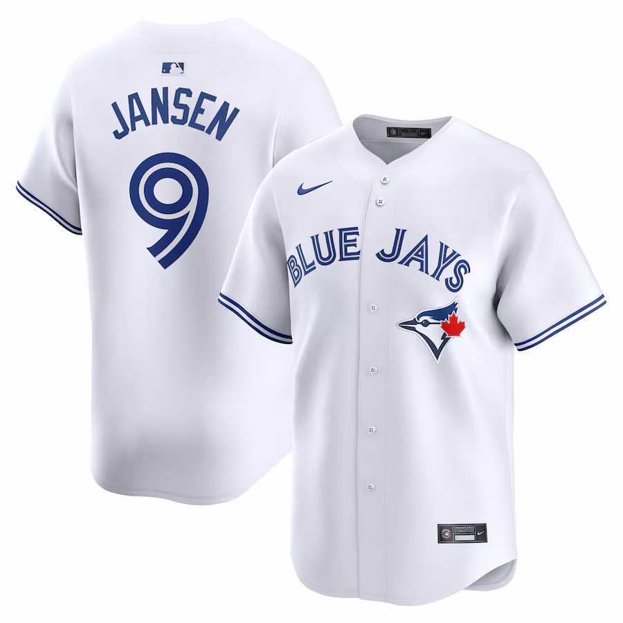 Men's Toronto Blue Jays Danny Jansen Nike White Home Limited Player Jersey - Ujersey Shop