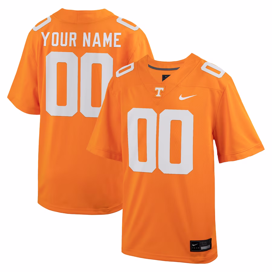 Tennessee Volunteers Nike Youth Custom Football Game Jersey – Tennessee Orange - Ujersey Shop