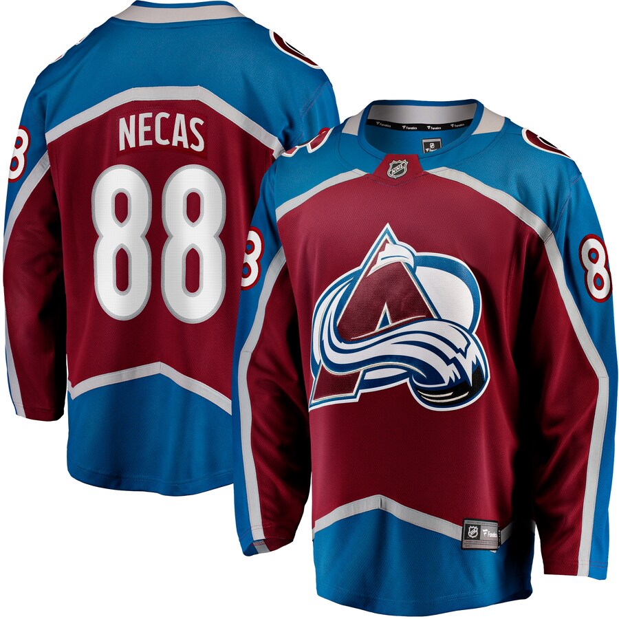 Men's Colorado Avalanche Martin Necas Fanatics Burgundy Breakaway Player Jersey - Ujersey Shop
