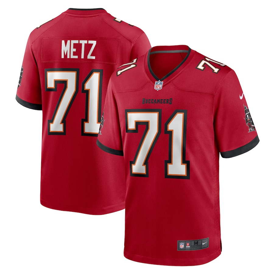 Men's Tampa Bay Buccaneers Lorenz Metz Nike  Red  Game Jersey - Ujersey Shop