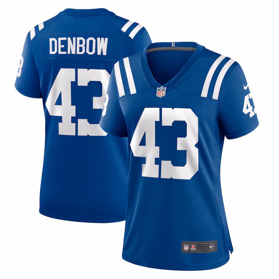 Women's Indianapolis Colts Trevor Denbow Nike Royal Game Player Jersey - Ujersey Shop
