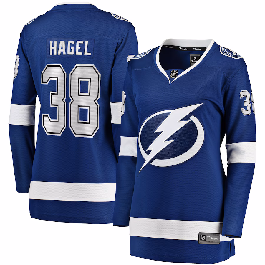 Women's Tampa Bay Lightning Brandon Hagel Fanatics Blue Home Breakaway Player Jersey - Ujersey Shop