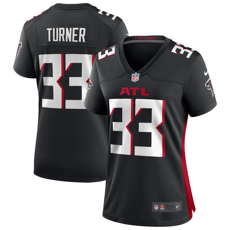 Women's Atlanta Falcons Michael Turner Nike Black Game Retired Player Jersey - Ujersey Shop