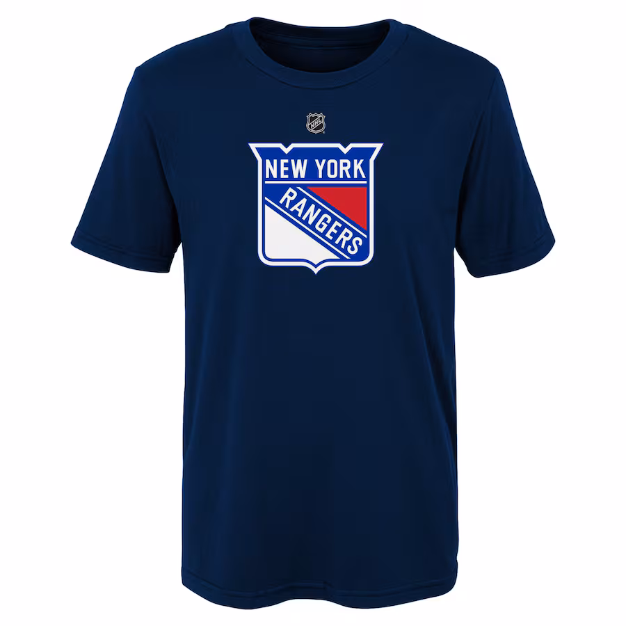 Youth New York Rangers Navy Primary Logo T-Shirt - Ujersey Shop