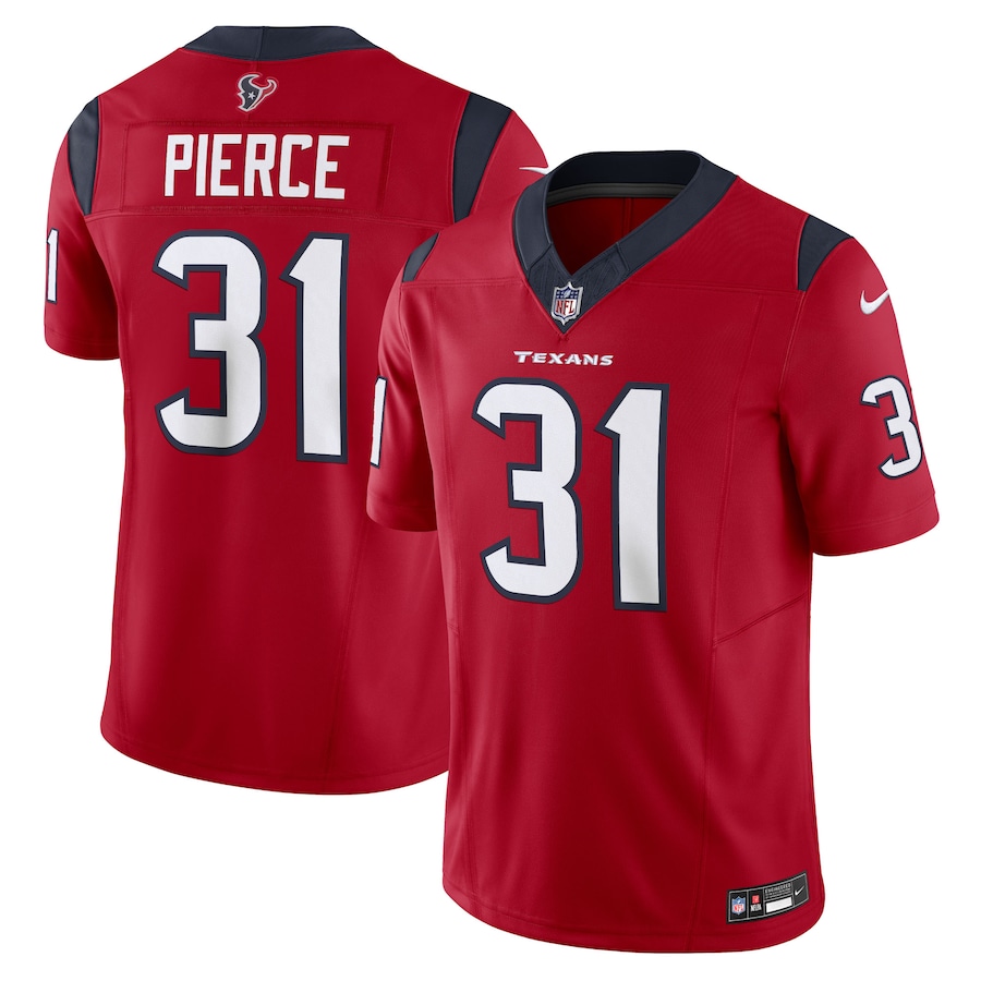 Men's Houston Texans Dameon Pierce Nike Red Vapor F.U.S.E. Limited Jersey - Ujersey Shop