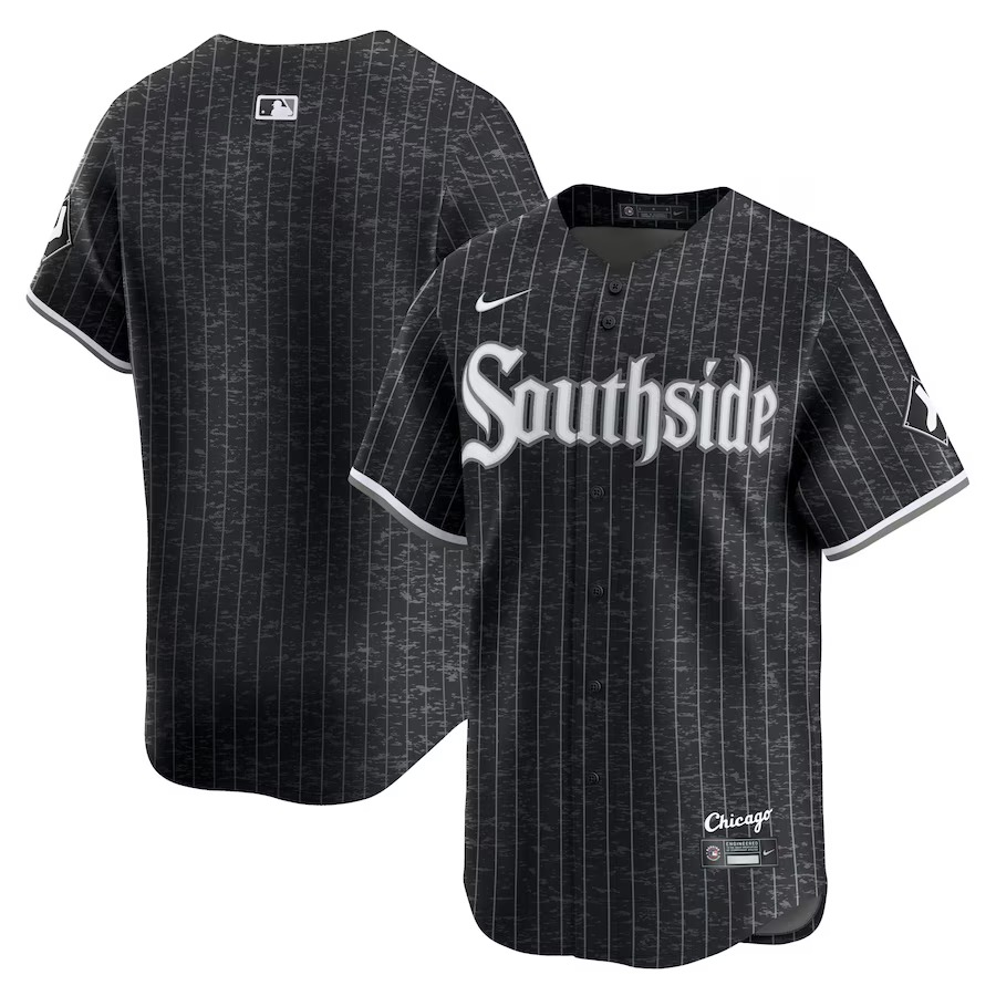 Men's Chicago White Sox  Nike Black City Connect Limited Jersey - Ujersey Shop