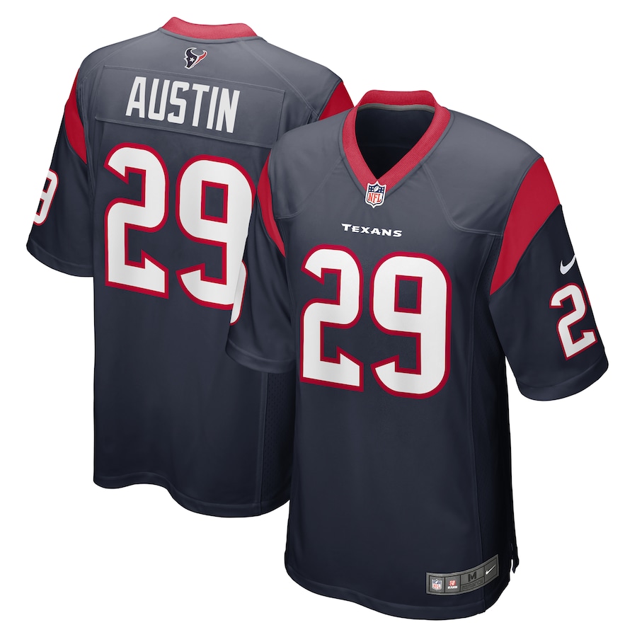 Men's Houston Texans Alex Austin Nike  Navy Team Game Jersey - Ujersey Shop