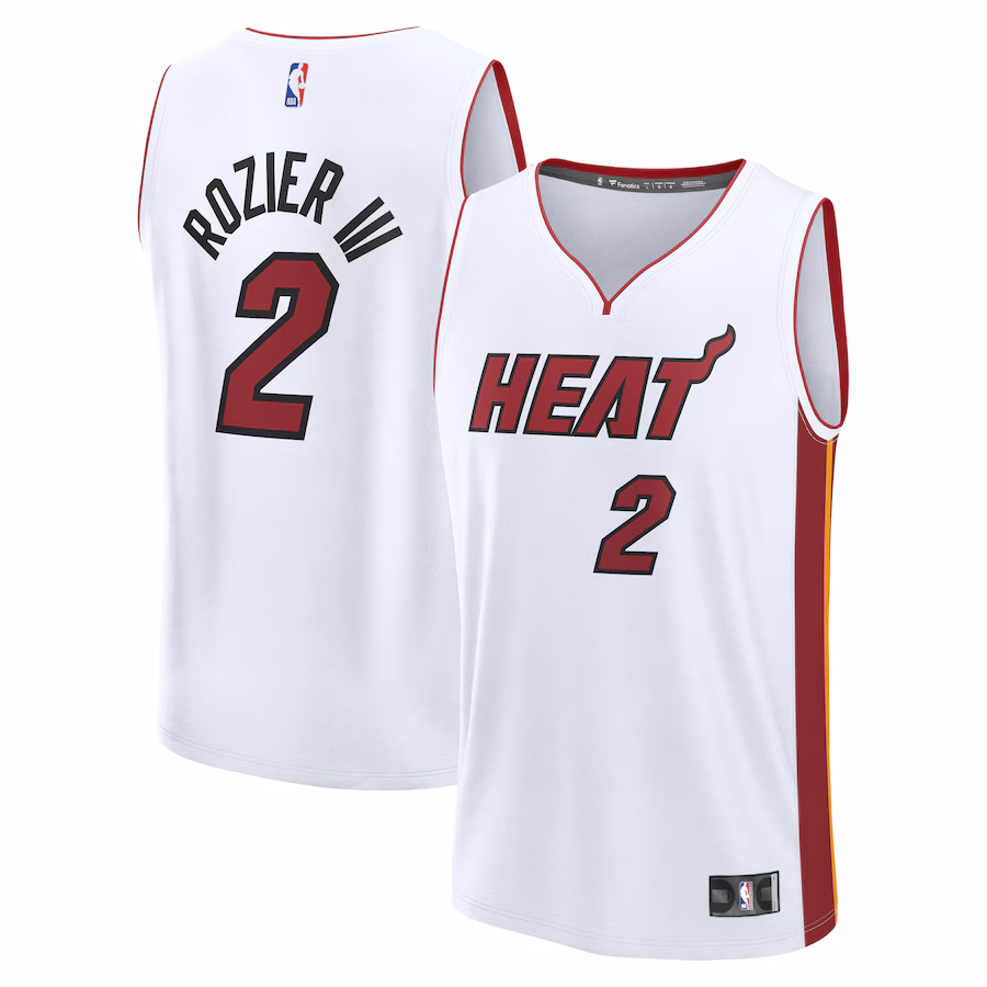 Men's Miami Heat Terry Rozier Fanatics White Fast Break Player Jersey - Association Edition - Ujersey Shop