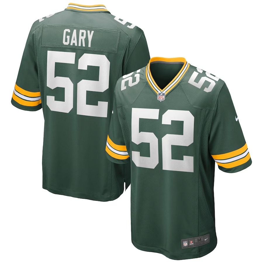 Men's Green Bay Packers Rashan Gary Nike Green Game Jersey - Ujersey Shop
