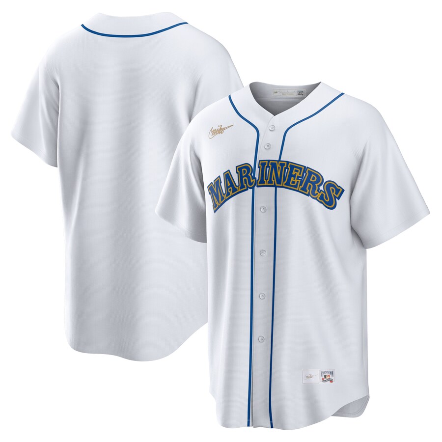 Men's Seattle Mariners Nike White Home Cooperstown Collection Team Jersey - Ujersey Shop