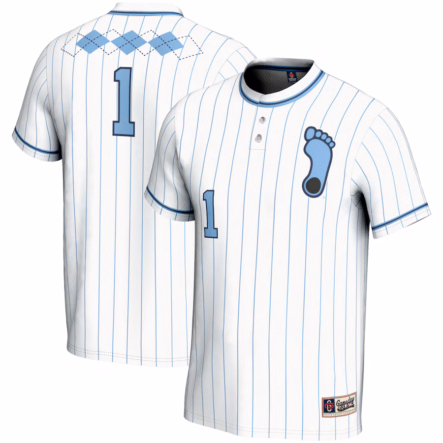 #1 North Carolina Tar Heels GameDay Greats Unisex Lightweight Softball Jersey - White - Ujersey Shop