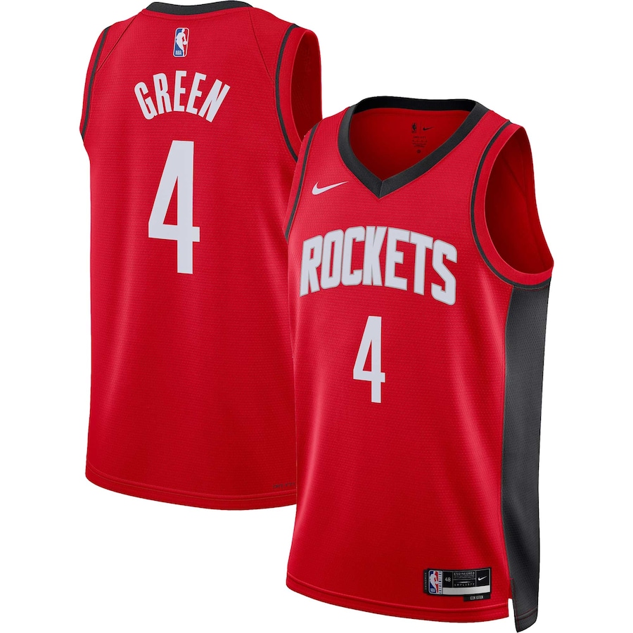 Unisex Houston Rockets Jalen Green Nike Red Swingman Jersey - Icon Edition - Ujersey Shop