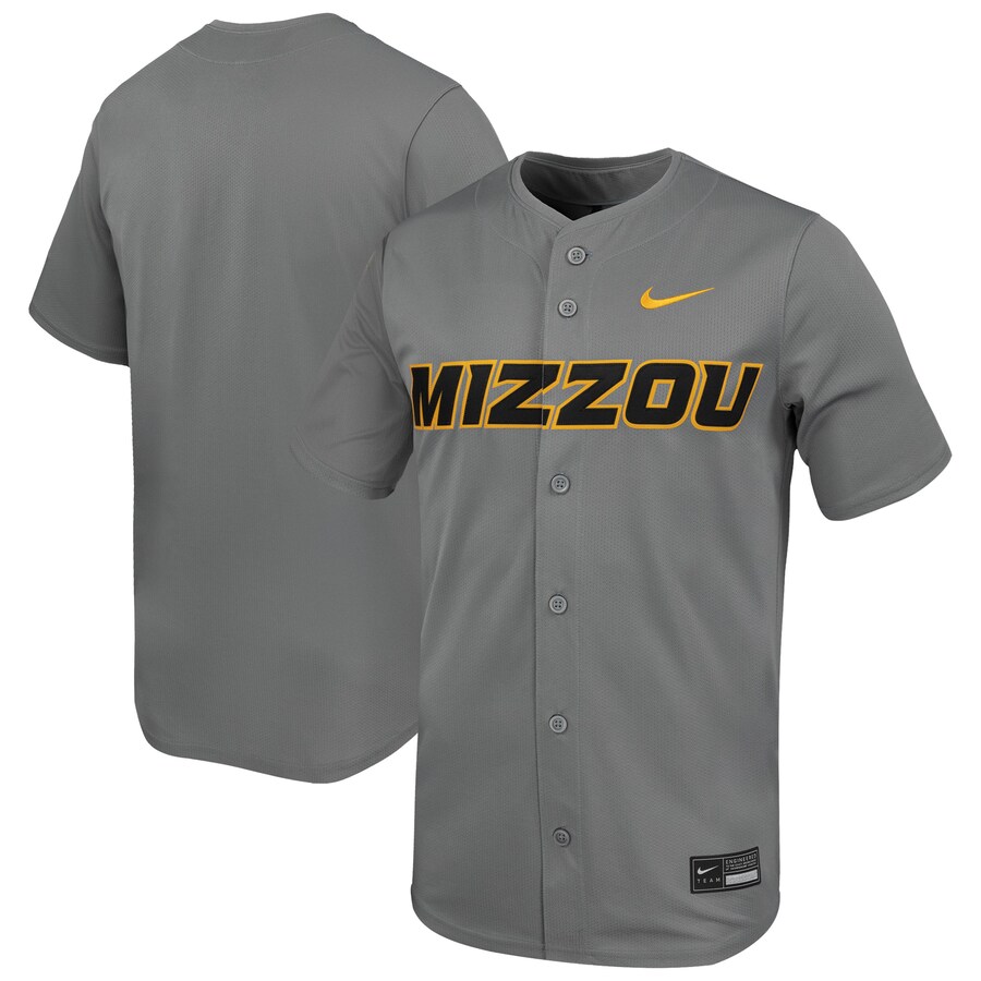 Men's Nike Gray Missouri Tigers Limited Baseball Jersey - Ujersey Shop