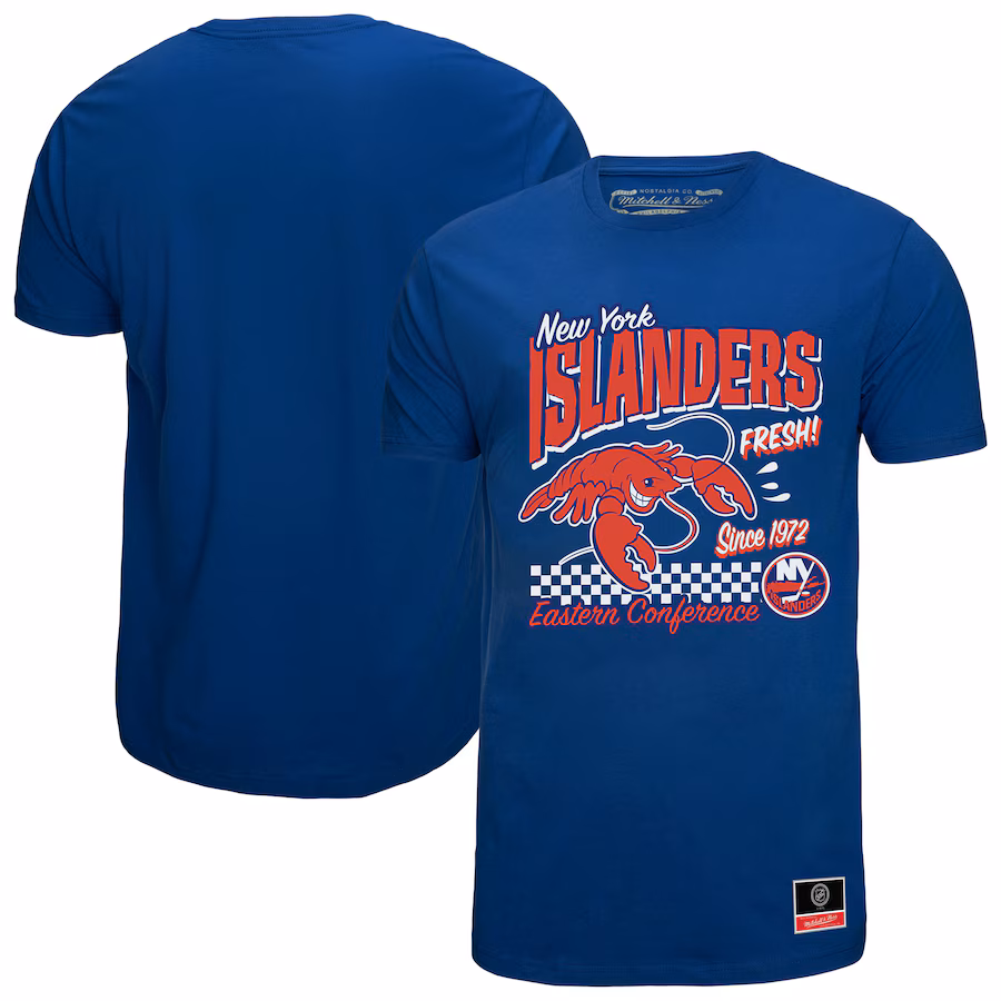Men's New York Islanders Mitchell & Ness Royal Local Food T-Shirt - Ujersey Shop